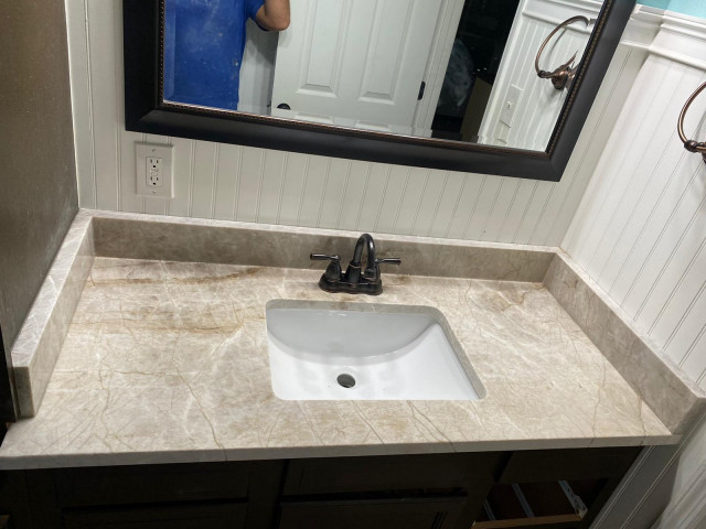 taj mahal bathroom vanity top