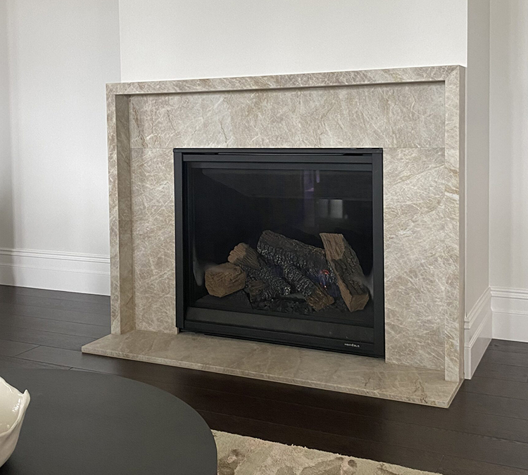 Taj Mahal fireplace surrounding panel shelf and hearth