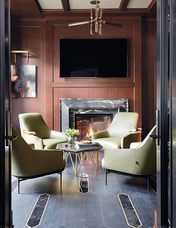 granite fireplace mantel