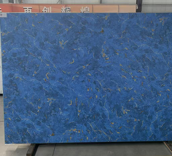 Marble effect ceramic frit digital printed glass