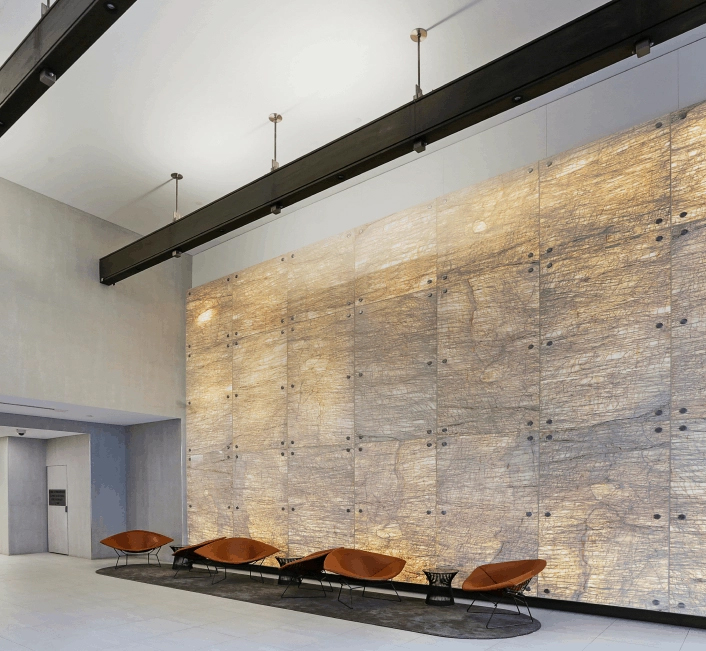 stone on glass