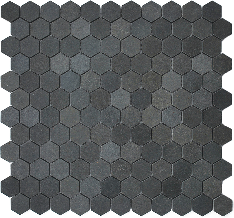 basalt honed mosaic tiles