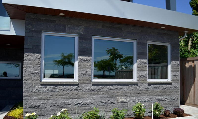 basalt exterior wall cladding natural split finish