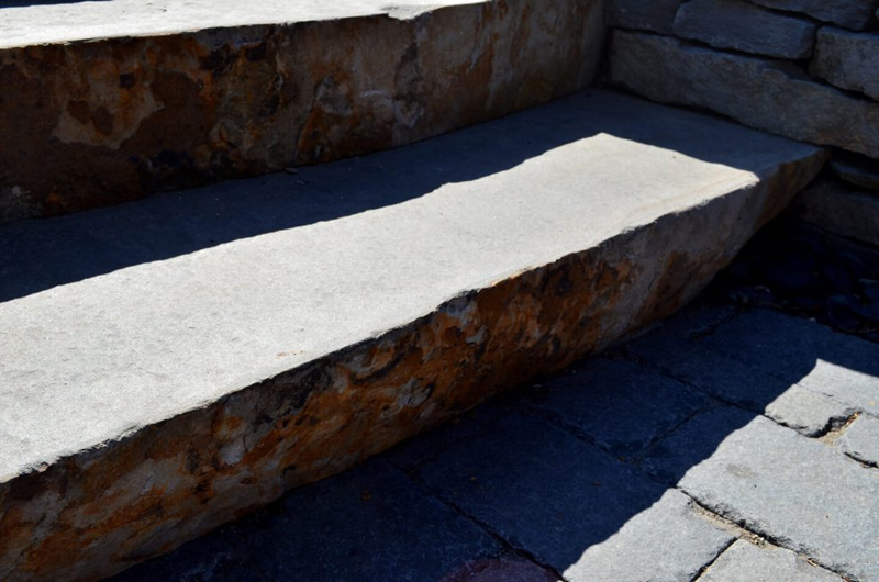 basalt stone exterior stepping stone