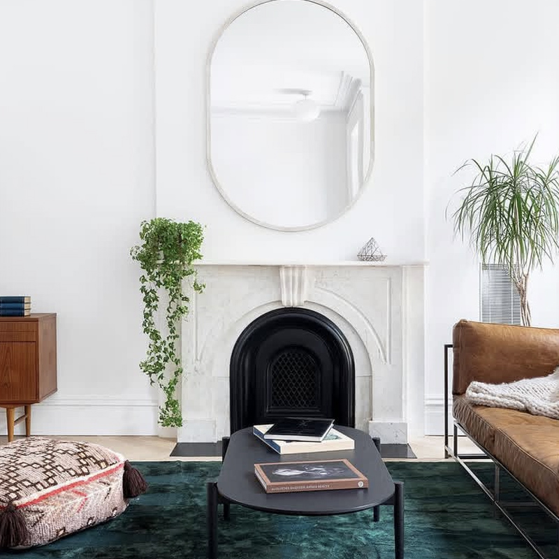 Victorian fireplace in contemporary interiors