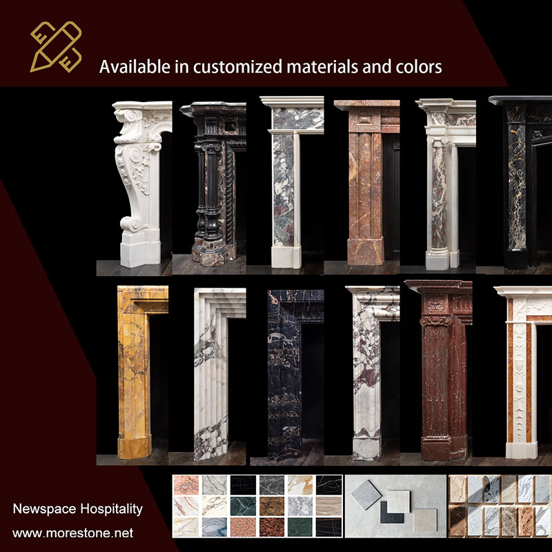 marble fireplace mantel