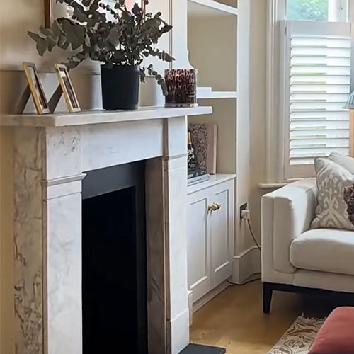 italian marble fireplace