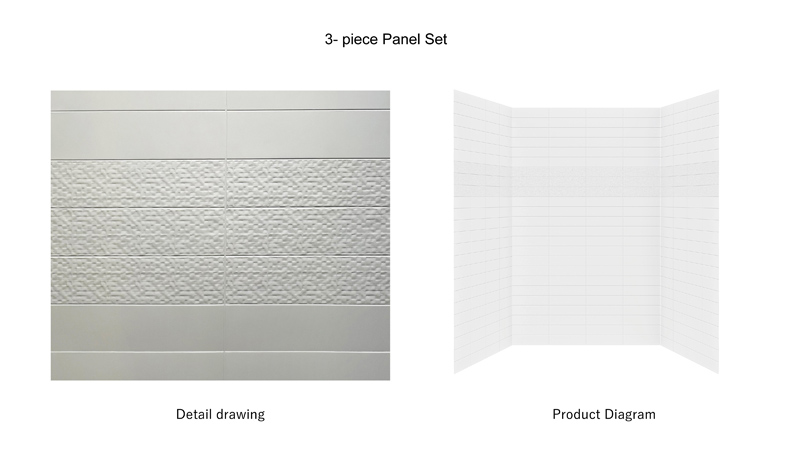 ALF01 Cultured Marble Shower Wall Panel Specification