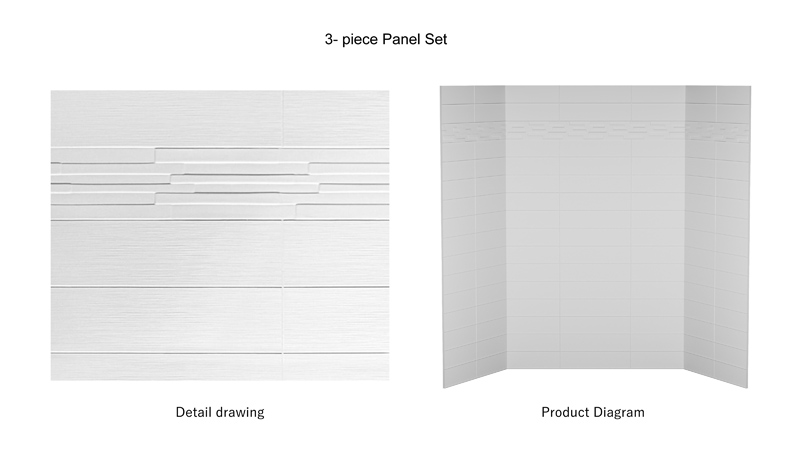 ALF04 Cultured Marble Shower Wall Specification