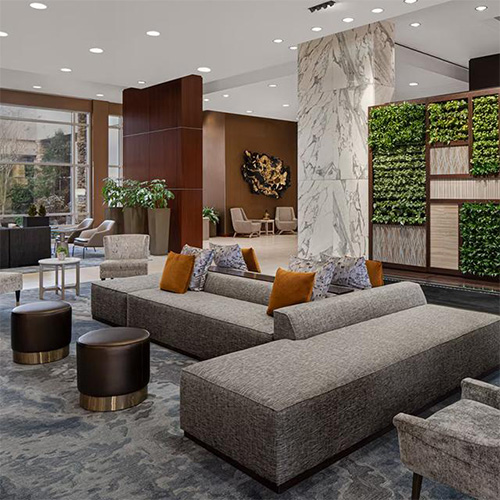 how to choose durable softgood seating for hotel lobby