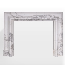 5th Avenue marble fireplace mantel and surround