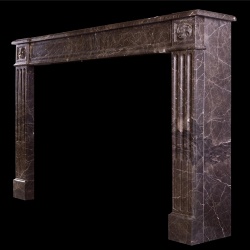 A FRENCH MARBLE FIREPLACE IN THE LOUIS XVI STYLE