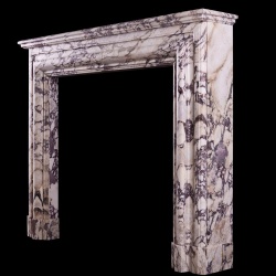 AN ENGLISH FIREPLACE IN BRECHE VIOLETTE MARBLE