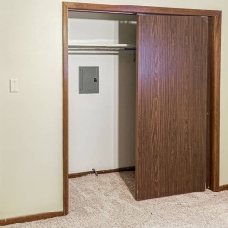 Apartment Bedroom Closet Sliding Wood Door