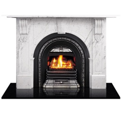 Arch Marble Mantle with Square Return