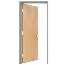 Architectural Flush Wood Door with Steel Frame
