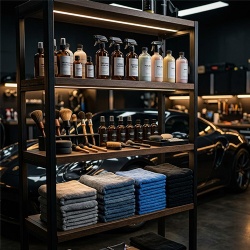 Auto Detailing Product Display Shelf