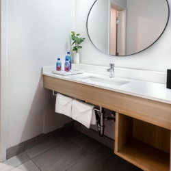 Bath Vanities and Mirror in Ramada Hotel