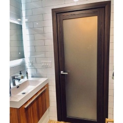 Bathroom Glazing Wood Door