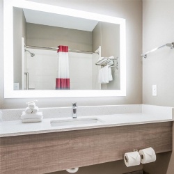 Bathroom Vanities and Mirror for Red Roof Inn