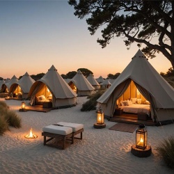 Bell Hotel Tent for Beach Glamping Resort