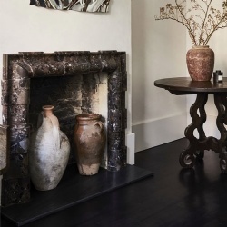 Bolection mould fireplace surround Terra Breccia