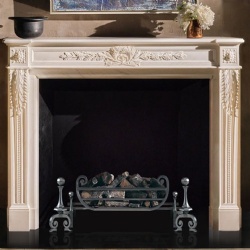 Chesneys Fontainbleau Stone Fireplace Mantel