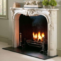Chesneys Navarre Stone Fireplace Mantel