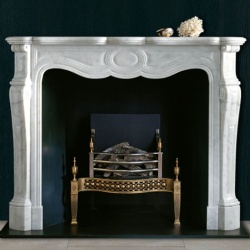 Chesneys Pompadour Stone Fireplace Mantel