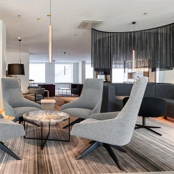 Commercial Grade Lounge Chair for Hotel Lobby