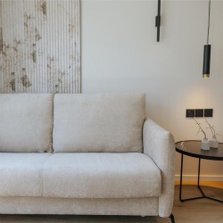 Commercial Grade Loveseat Sofa and Side Table for Hotel Bedroom