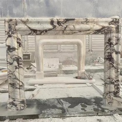 Custom Cut Marble Fireplace Mantel Wholesale Supplier