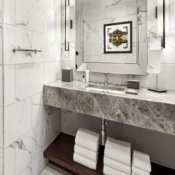 Custom Marble Bathroom Vanities for Luxury Hotels