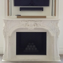 Custom Marble French Mantel