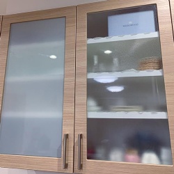 Custom Size Frosted Glass Sheet for Cabinet Door