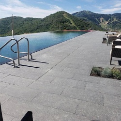 Dark Basalt Hospitality Stone for Hotel Outdoor Patio