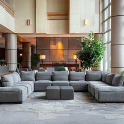 Dark grey sectional sofa modern minimalist
