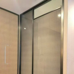 Decorative Fabric Laminated Glass Doors for Hotels