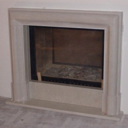 Fireplace Surrounding by Marble Boticino