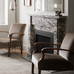 Fireplace stonework Greenwich Village Loft