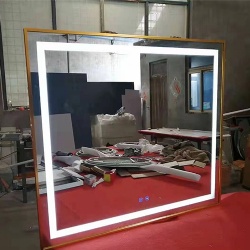 Framed Electric Mirror LED Backlit Mirror Bath Lighting Mirror