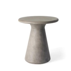 GFRC concrete pedestal table for hotel guest rooms