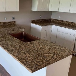 Giallo Fiorito granite cabinet top