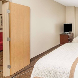 Hollow Metal Framed Guestroom Wood Door