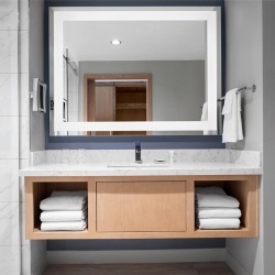 Hotel Bathroom Vanity Furniture and Lighting Fixture