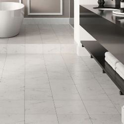 Italy origin Carrara marble flooring tiles for bathroom