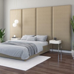 Linen Fabric Upholstered Headboard in Custom Sizes