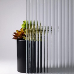 Low Iron Clear Fluted Glass Sheet