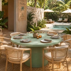 Luna Concrete Dining Table