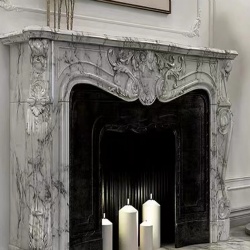 Marble Interior Furniture Fireplace Mantel
